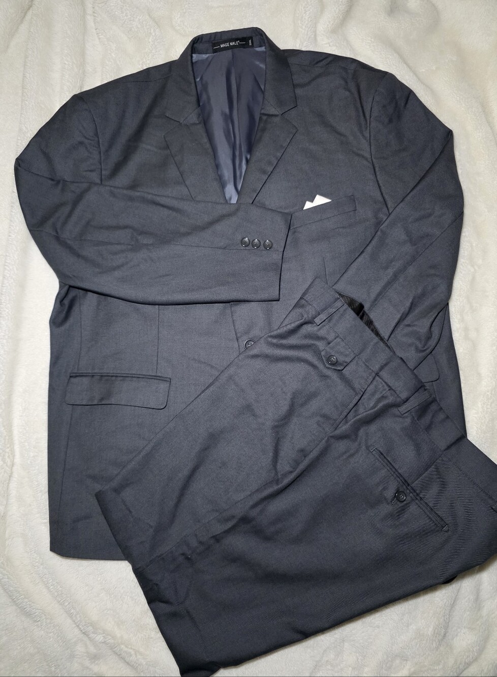 Men's Classic Charcoal Gray Suit Jacket & Trousers
